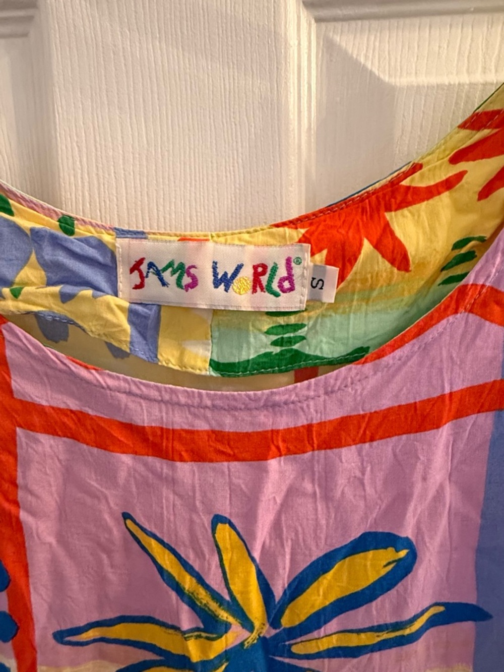 Jams World Multicolor Palm Print Short Dress - Picture 3 of 3